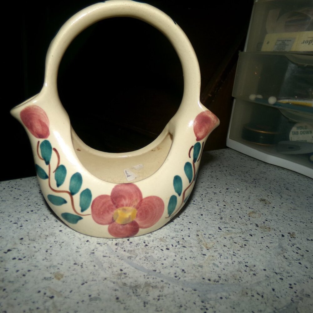 vintage Purinton pottery wedding vase.